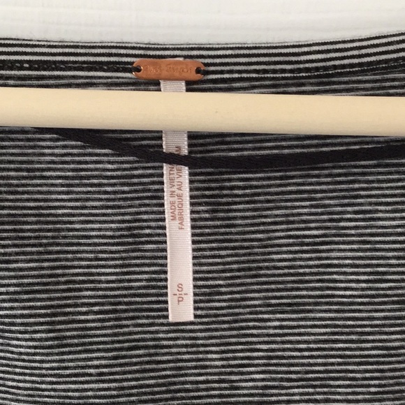 NWT Free People Penelope Striped Puff Sleeve Small - Picture 3 of 5